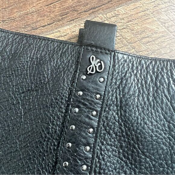 Sam Edelman Prina Black Leather Riding Boots Women’s Size 7.5 - Picture 4 of 15